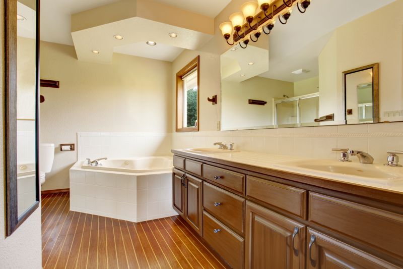 Bathroom with ambient lighting